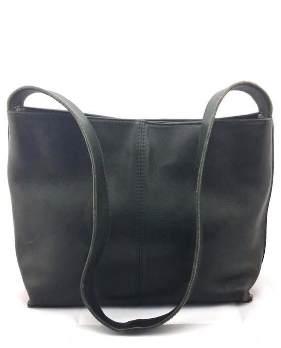 HOBO International Vintage Black Leather Handbag Shoulder