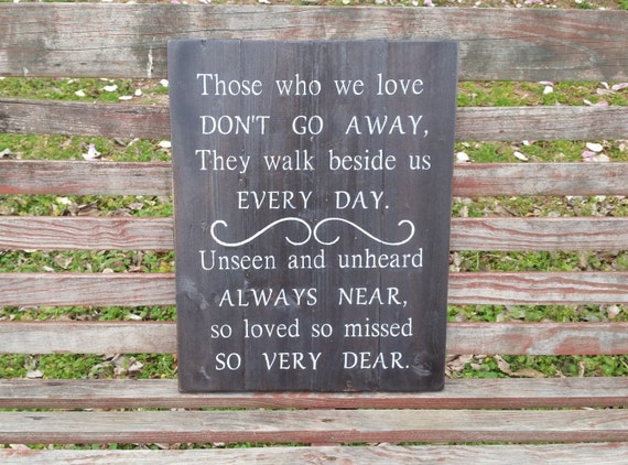 Pallet wood style sign Sympathy Gift Loss Keepsake