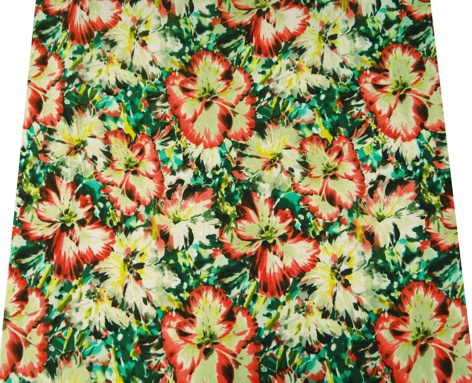 44 Multicolor Floral Print Cotton Fabric Dressmaking