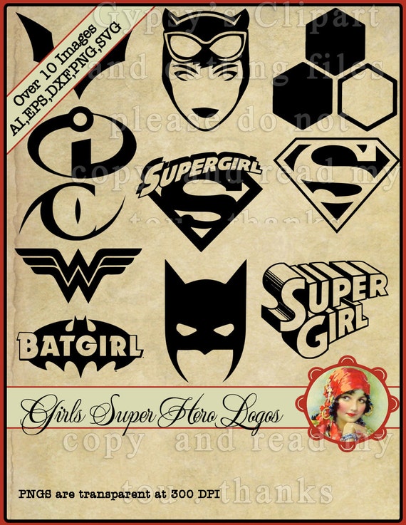 Download Superhero Logos Girl svg Supergirl svg SuperherosVinyl