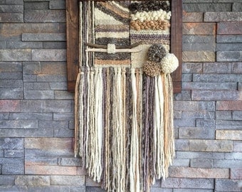 Woven wall hanging