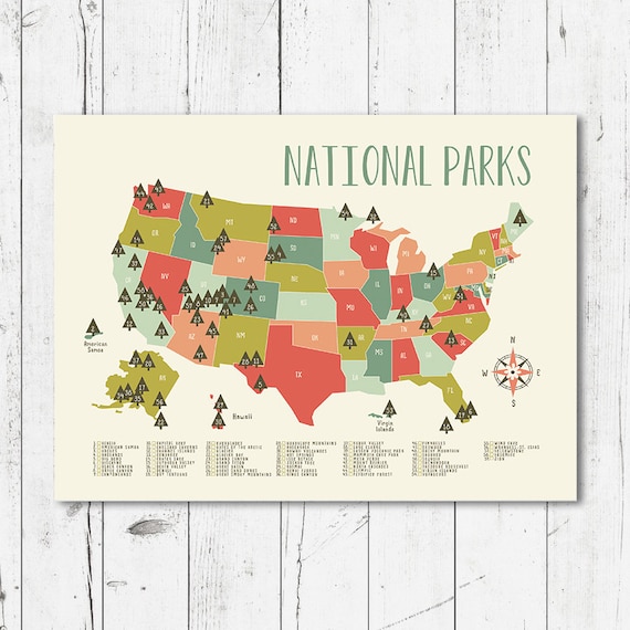 Map Of National Parks Printable File Jpeg Download And Print