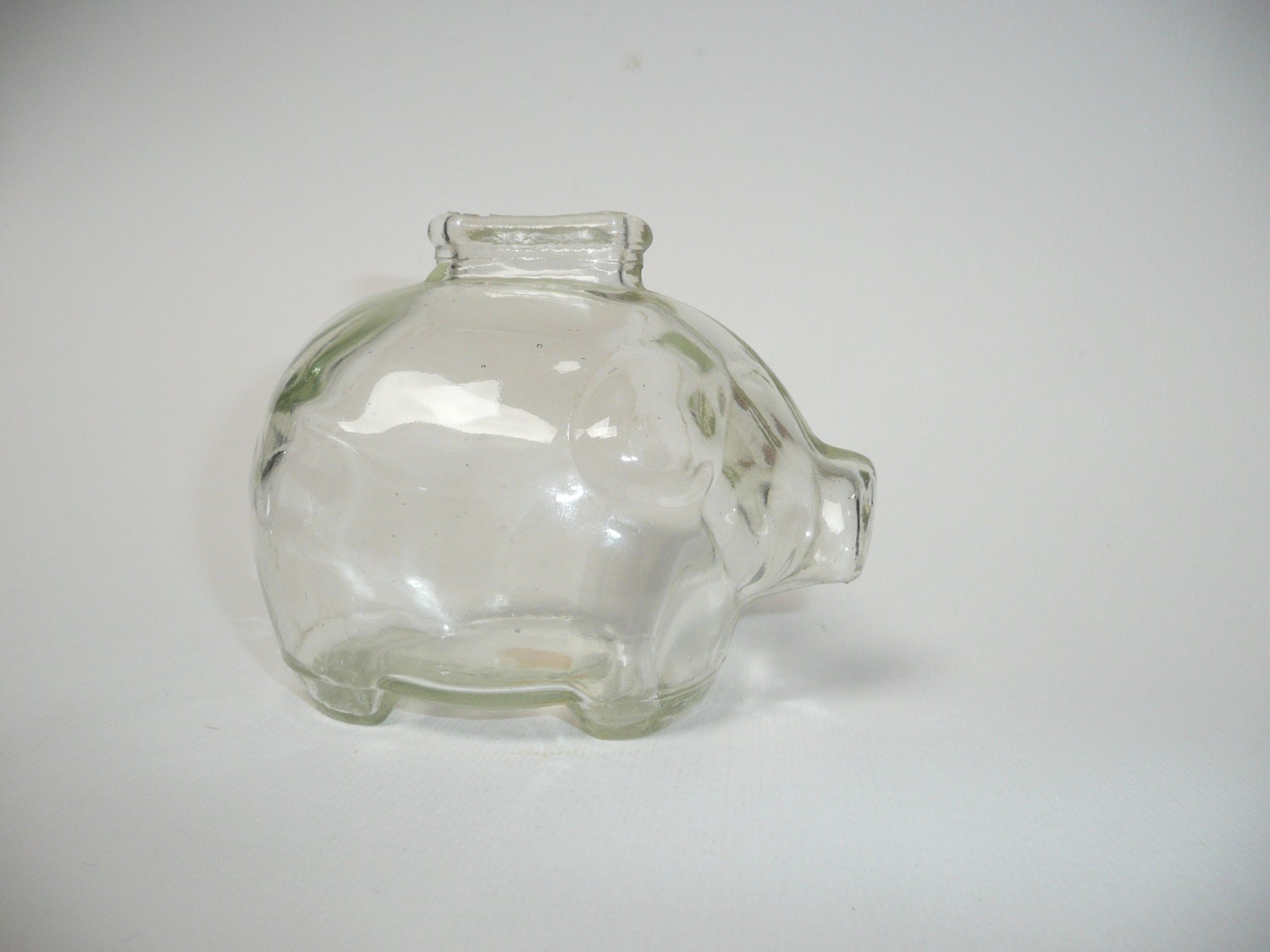 Vintage Glass Piggy Bank