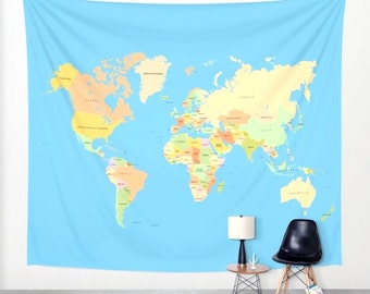 World Map Tapestry Wall Hanging world map tapestry | etsy World Map Tapestry Wall Hanging world map tapestry | etsy