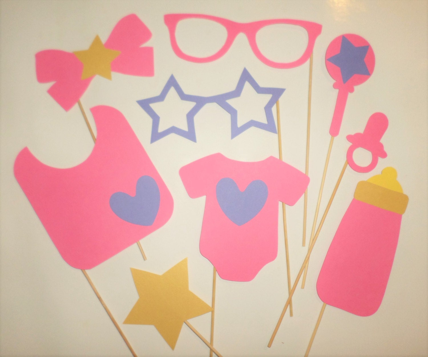 Baby shower photo booth props Baby shower photo booth Girl