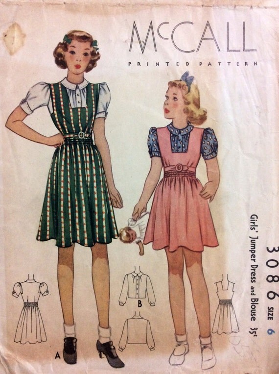 1940s pinafore