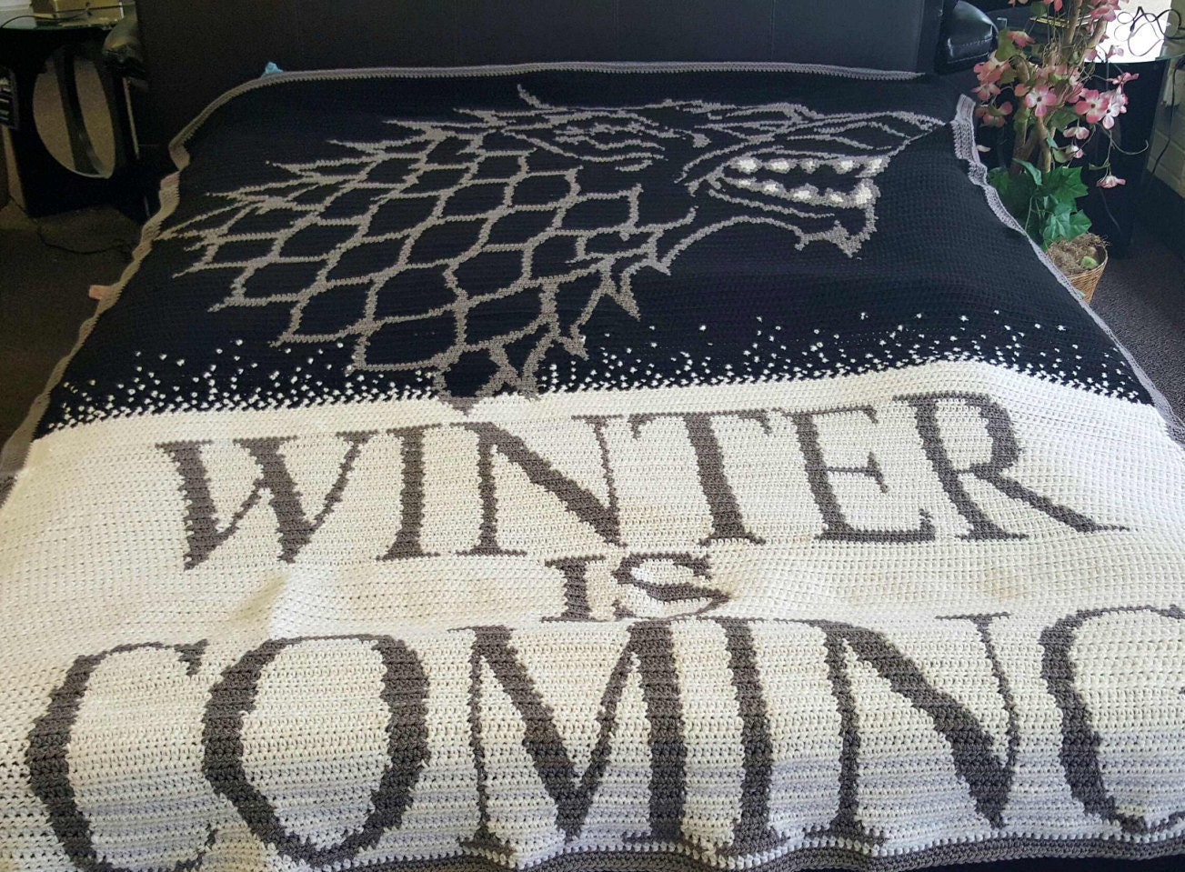 Game of Thrones crocheted blanket