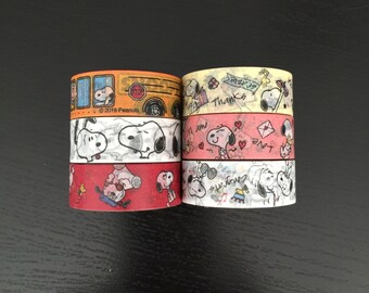 24" SAMPLES of Snoopy washi tape (D21)