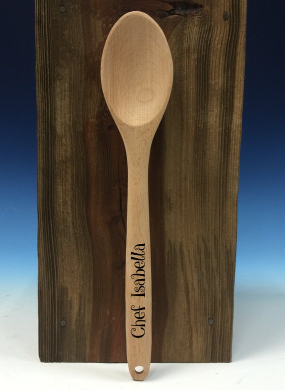 Custom Chef Wooden Spoon Engraved Wooden Spoon by HBEngraved