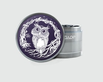 Herb Grinder | Mystic Owl | 2.5" Custom Grinder | TOTEM™ Series