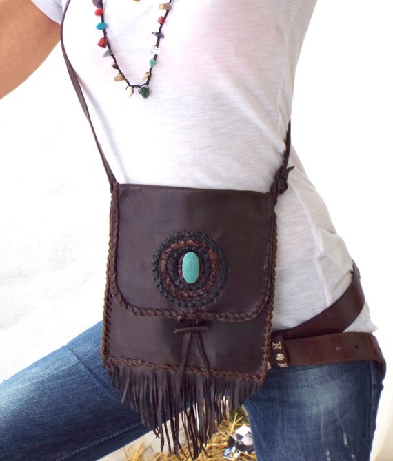Native American Bag.Crossbody Leather Bag.Boho Bags. Tribal