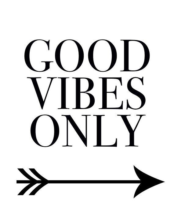 Good Vibes Only 8x10 Wall Art Print by SarahElliottPhotos on Etsy