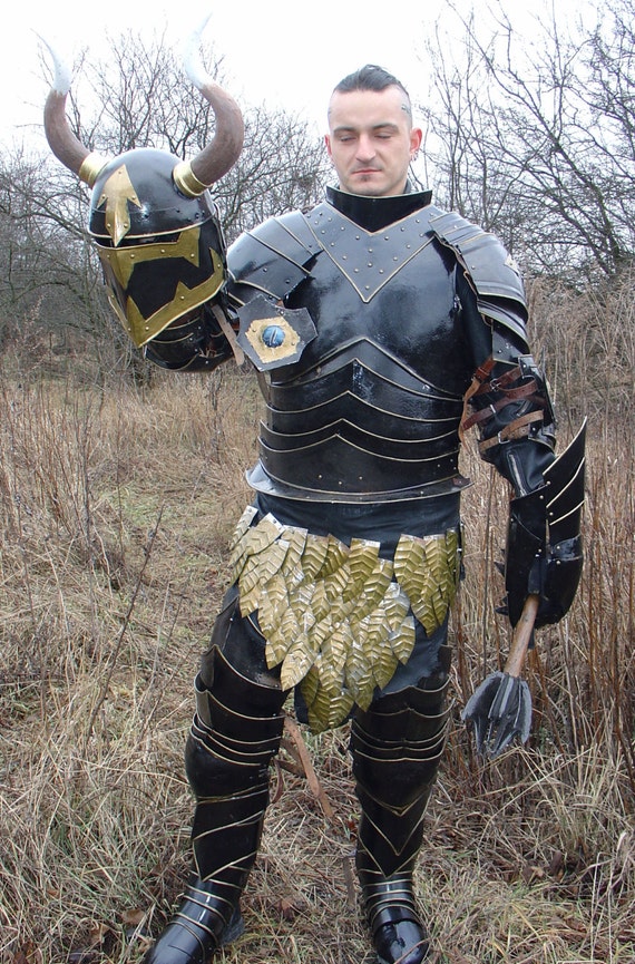 Black plate armor larp & cosplay