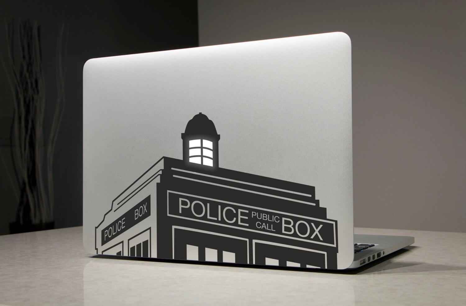 tardis macbook sticker tardis macbook sticker