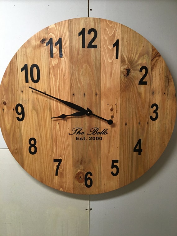 Large Wall Clock Traditional Oversized Reclaimed by OntimeHome