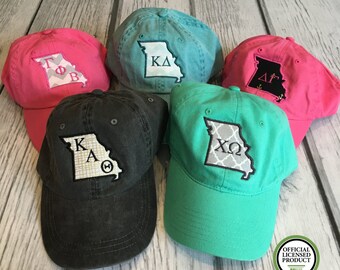 Sorority Hat, Sorority Letter, Sorority Gift, Sorority Clothing, Kappa Delta, Gamma Phi Beta, Kappa Alpha Theta, Delta Gamma, Chi Omega, Hat