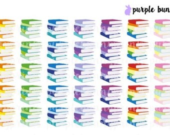 Book Stack Icons // Planner Stickers!