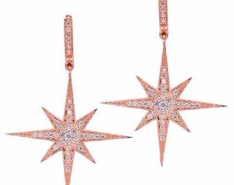 Botto Earring | starburst earrings | dangle star earrings | sparkly earrings | glamorous earrings | stars | starburst