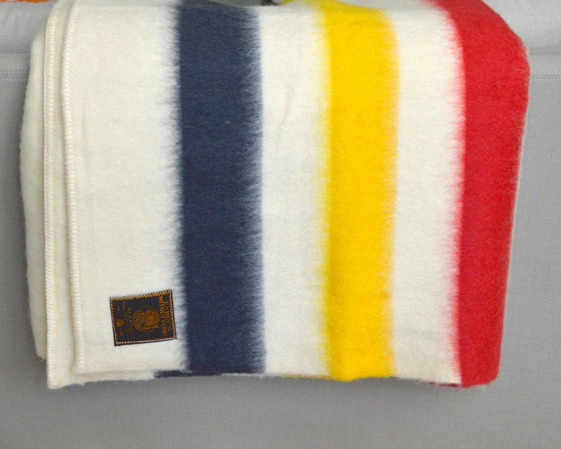 ON HOLD Early's Witney Point Wool Blanket 5 Point Made