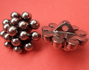 10 buttons silver 18mm (4329) button