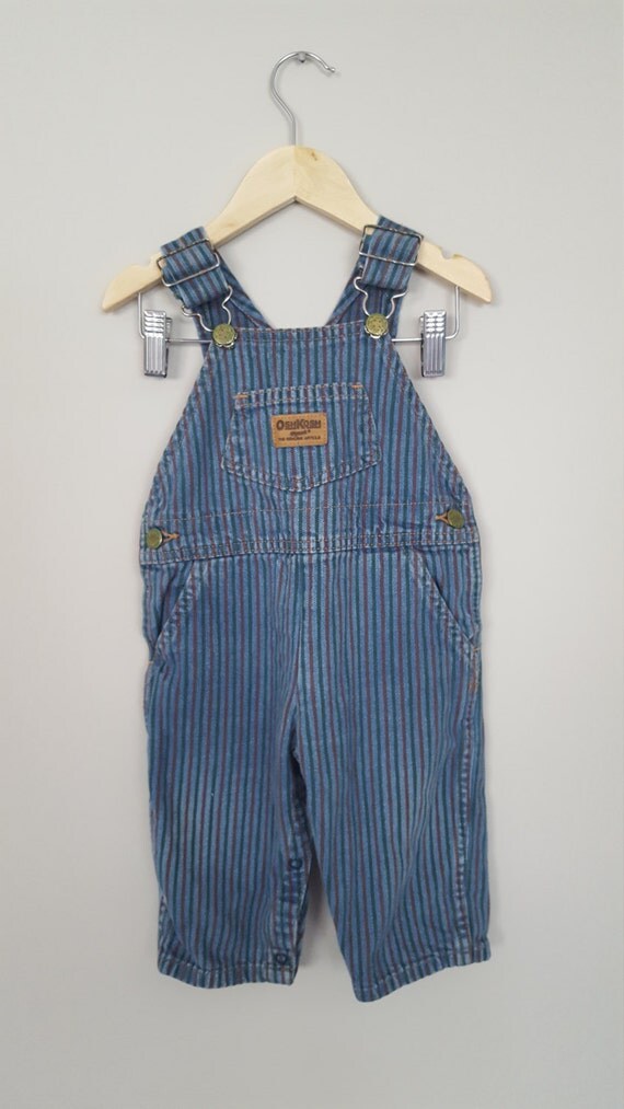 Vintage OshKosh B'Gosh Overalls Denim Green And Brown