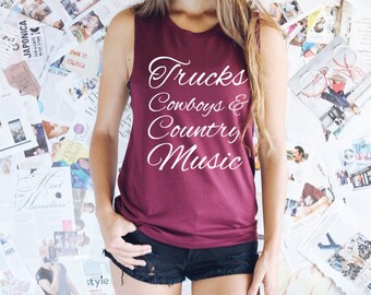Country Tank Top - Country Girl - Country Tanks - Country Concert Tanks - Country Shirt - Country Concert Shirt - Country Concert Tees