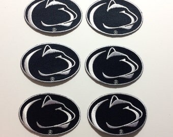 Penn State Embroidered Iron on - Nittany Lions sew on Patches *you choose Size and Quantity