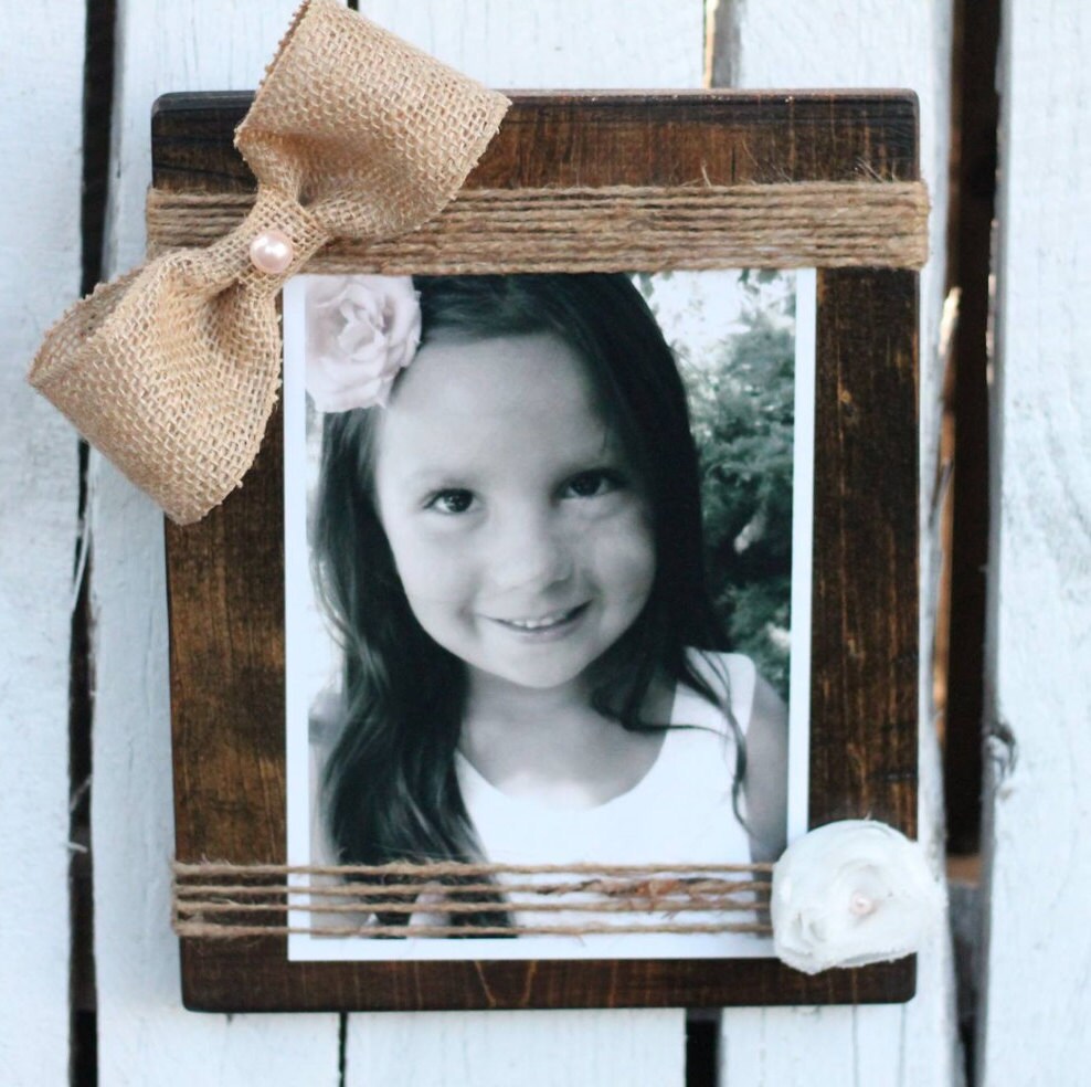 Rustic chic picture frame by on Etsy