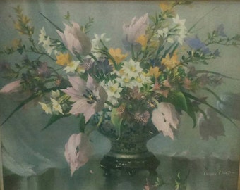 Vintage Signed Print 'Harmony of Spring' Original by Vernon Ward Interior Design BoutiqueByDanielle
