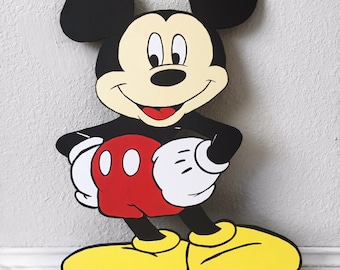 Sale! 2 FT Minnie or Mickey Mouse Cutout Standee Party Decor Photo Prop
