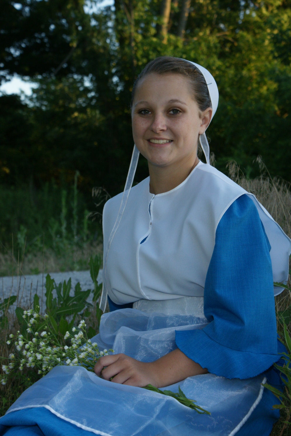 Amish Woman's Plus Size Cap Covering Kapp Bonnet Handmade