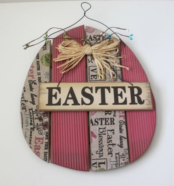 Items similar to Easter Egg Wood wall hanging, wooden Egg, Easter Egg