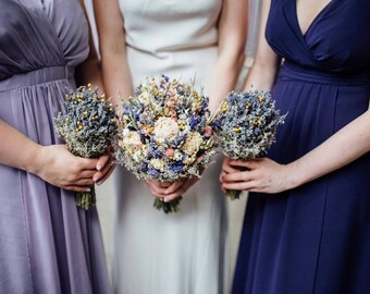 Spring Wildflower Bridal Bouquet Pink And Purple Rustic Wedding Dried Flower Spring Wildflower Bridal Bouquet Pink And Purple Rustic Wedding Dried Flower