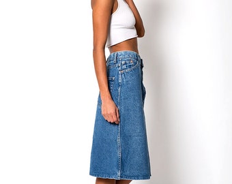 The Vintage Levi's 1980 Olympics Denim A-Line Skirt
