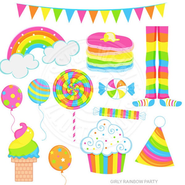 rainbow birthday clip art - photo #22