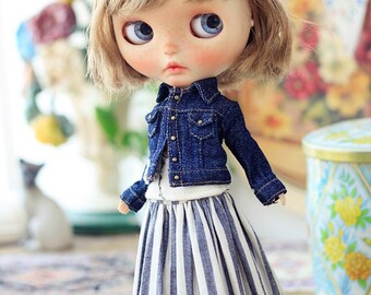 Sugarbabylove -New Denim jacket set for Blythe