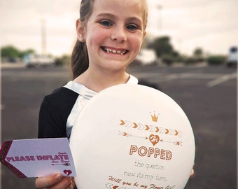 Will you be my Bridesmaid Bridal Party Pop the Question Balloons