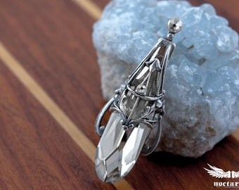 Teardrop Crystal Bindi - Silver Shade Swarovski Color - Gothic Bindi