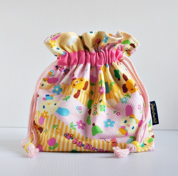 Usahana Sanrio Cotton Drawstring Bag gift by joeycraftworkz