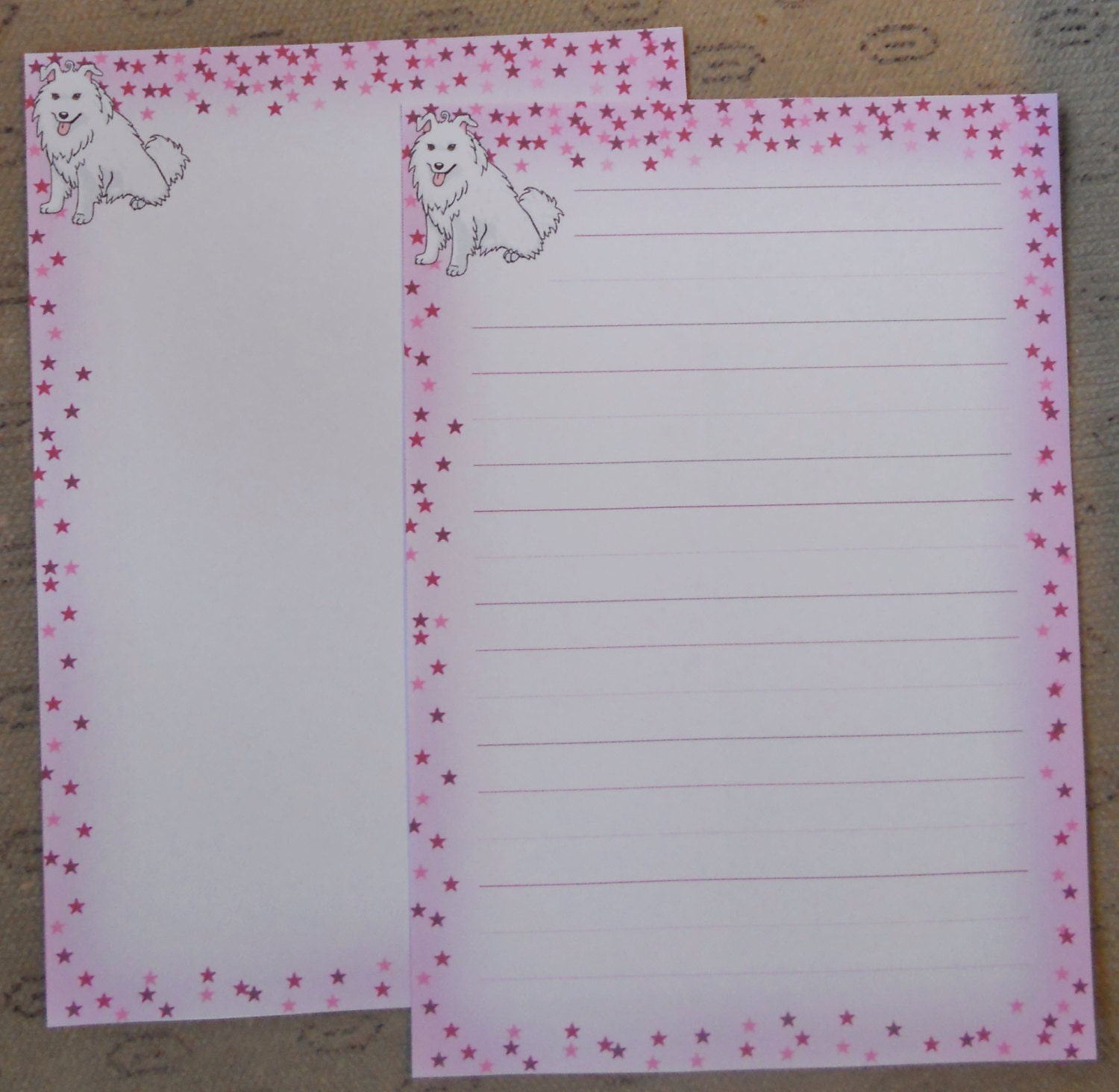 It is a picture of Adorable Cute Letter Paper It's just a picture of Adorable Cute Letter Paper
