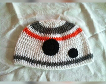 Droid Robot Beanie Hat, Baby Cap, Child, Robot Beanie, Teen or Adult Cosplay Hat, Fandom Gifts, Gifts for Him, BB-8 hat