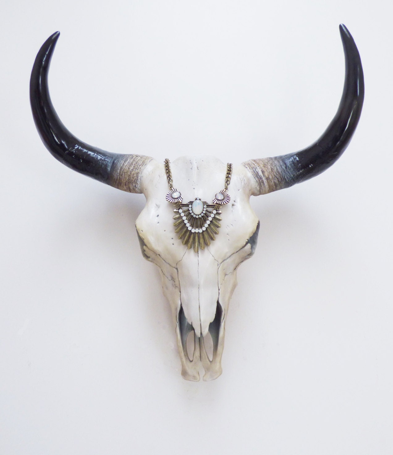 NEW Boho Cow Skull Skull Faux Animal Skull Taxidermy