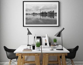 Black And White Photography Wall Art toronto skyline | etsy Black And White Photography Wall Art toronto skyline | etsy
