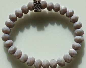 Jewelry Bracelet Chic Grey Opalite Bracelet Fashion Forward Bracelet Handmade Chic Bracelet Gray Opalite and Gold Bracelet Her Go To Jewelry