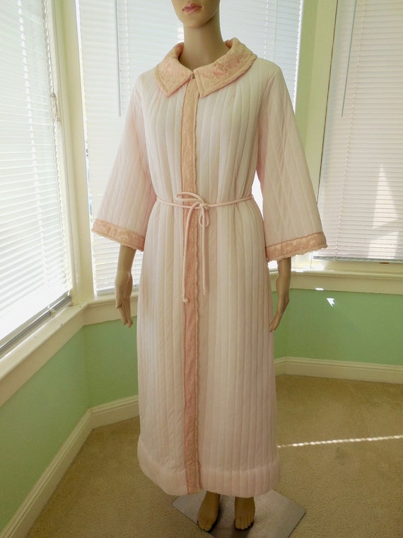 50s QUILTED ROBE/Miss Elaine/50s Robe/Quilted/Old Hollywood