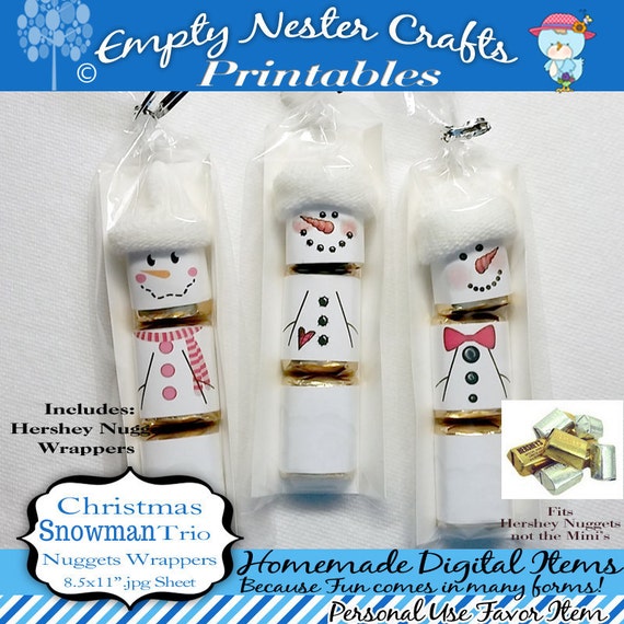 printable snowman candy bar wrapper template