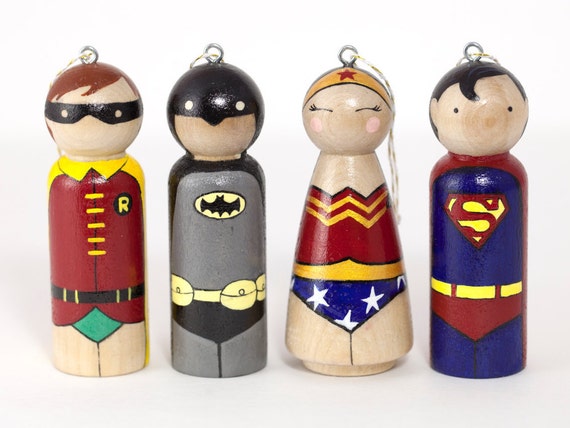 super heroes ornaments