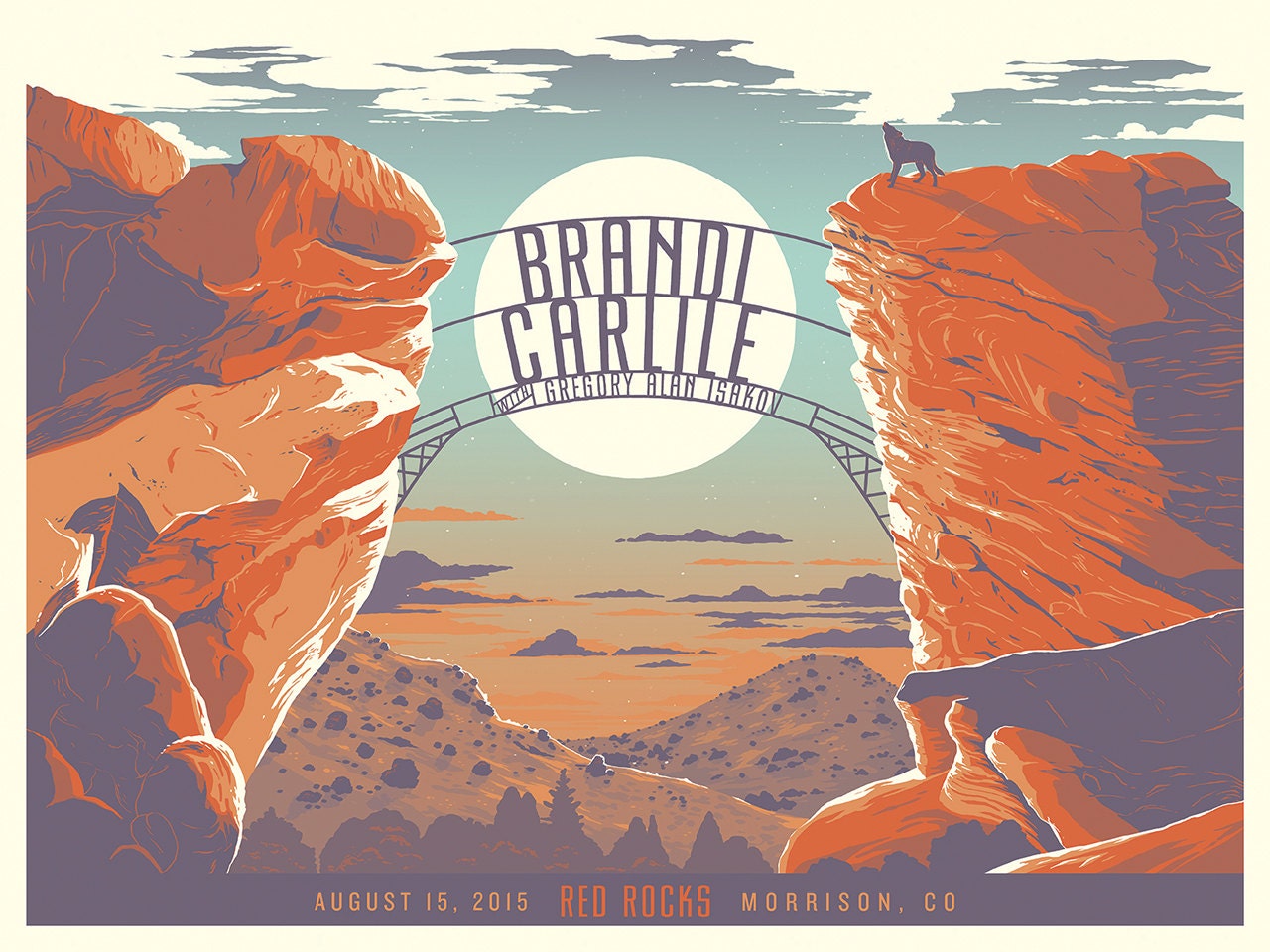 Brandi Carlile Red Rocks Poster