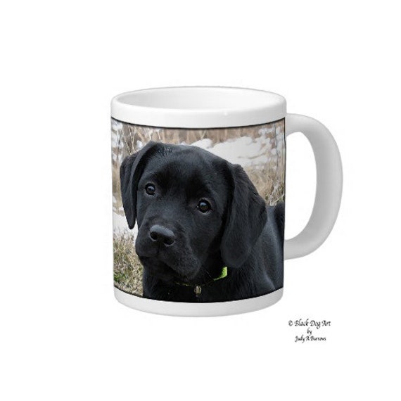 Items similar to Black Labrador Coffee Mug - Black Lab Mug - Labrador