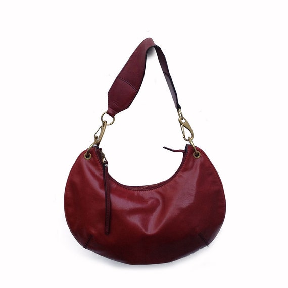 GUCCI Burgundy Leather Hobo bag designer luxury bag